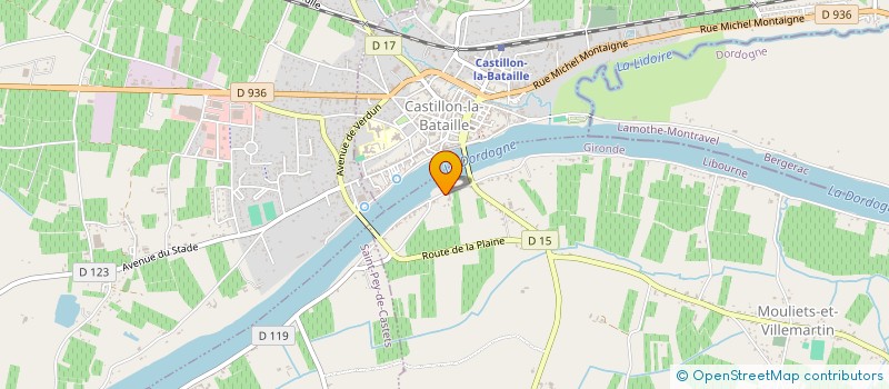 localisation de l'entreprise HELI 33 SOC EXPLO ETS JUSTO à MOULIETS-ET-VILLEMARTIN