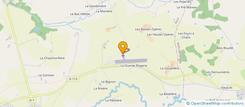 localisation de l'entreprise HELI 53 à ARON