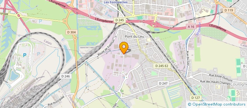 localisation de l'entreprise HELI EUROPE à COQUELLES