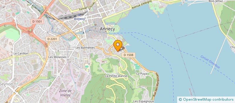 localisation de l'entreprise HELI EVASION à ANNECY
