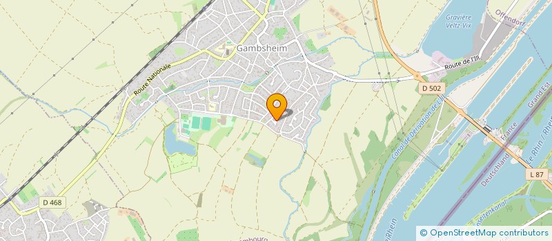 localisation de l'entreprise HELI GT  GAMBSHEIM