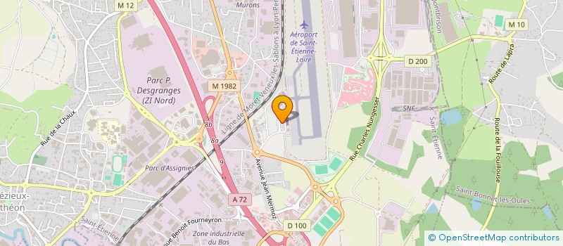 localisation de l'entreprise HELI-LOIRE à ANDREZIEUX-BOUTHEON