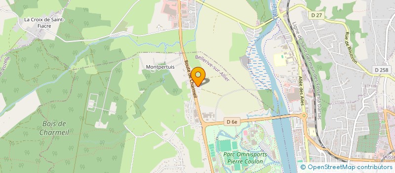 localisation de l'entreprise HELI-MOTORS à BELLERIVE-SUR-ALLIER