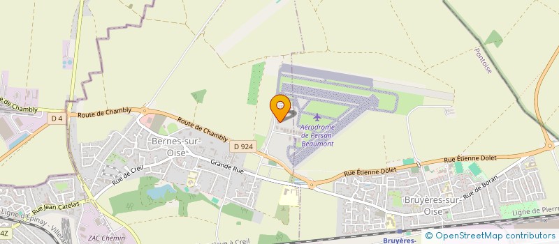 localisation de l'entreprise HELI NORD PARIS  BERNES-SUR-OISE