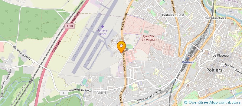 localisation de l'entreprise HELI-POITOU-SERVICE à BIARD