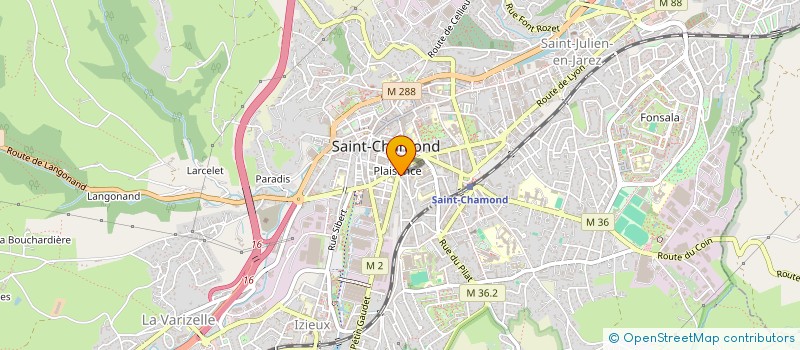 localisation de l'entreprise HELI RHONE ALPES à SAINT-CHAMOND