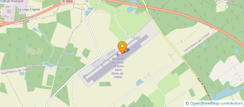 localisation de l'entreprise HELI SPHERE 45 à SAINT DENIS DE L'HOTEL