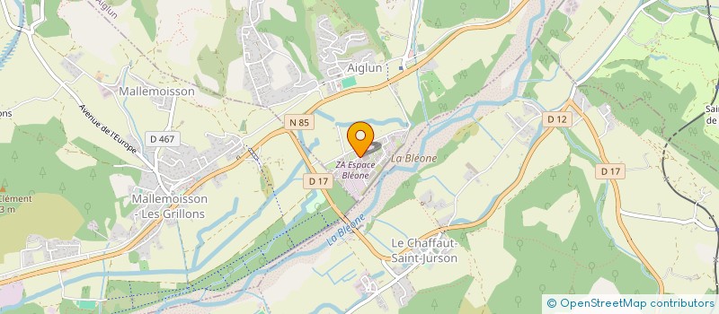 localisation de l'entreprise HELI TRAVAUX ALPINS  AIGLUN