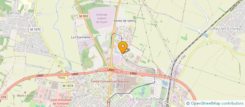 localisation de l'entreprise HELIAC à DIJON