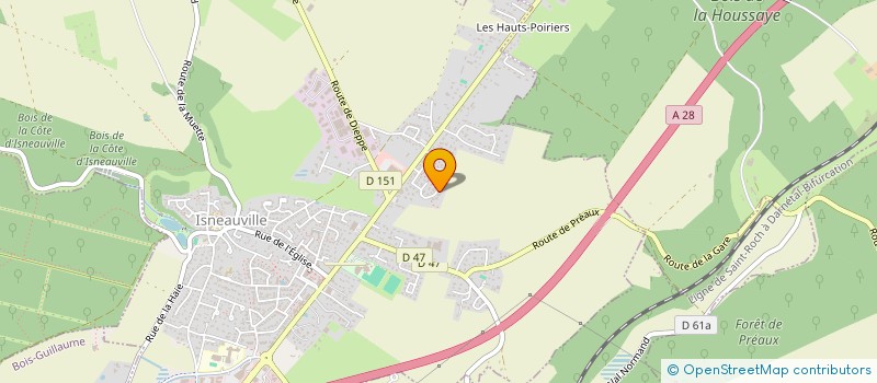 localisation de l'entreprise HELIADRONE à ISNEAUVILLE