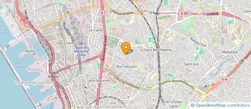 localisation de l'entreprise HELIANCE 13 à MARSEILLE