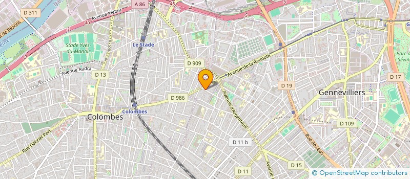 localisation de l'entreprise HELIANCE à BOIS-COLOMBES