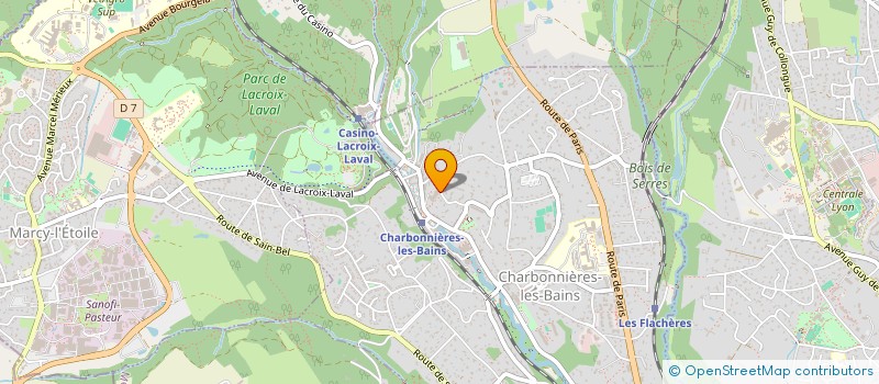 localisation de l'entreprise HELIANTECH  CHARBONNIERES-LES-BAINS