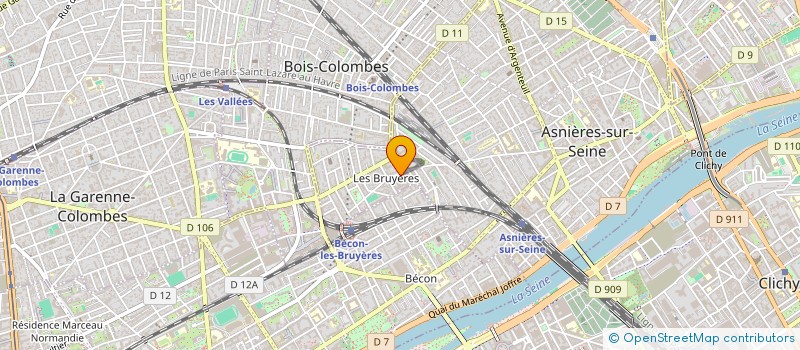 localisation de l'entreprise HELIANTHEME à ASNIERES-SUR-SEINE
