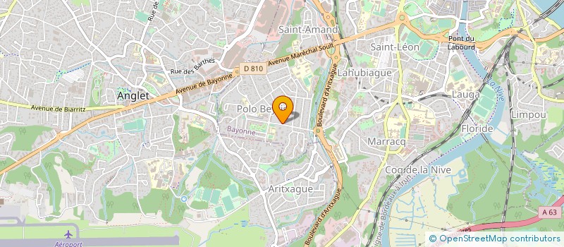 localisation de l'entreprise HELIBATI à BAYONNE