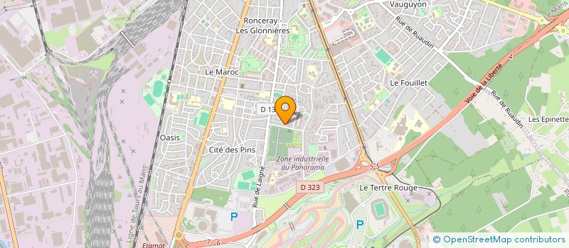 localisation de l'entreprise HELIBERTE à LE MANS