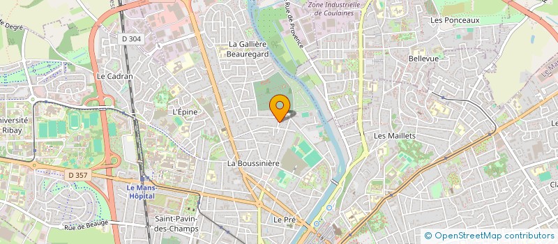 localisation de l'entreprise HELIBERTE HJS  LE MANS