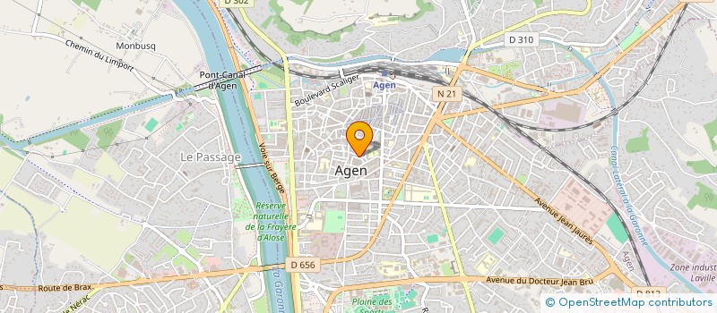 localisation de l'entreprise HELICA  AGEN