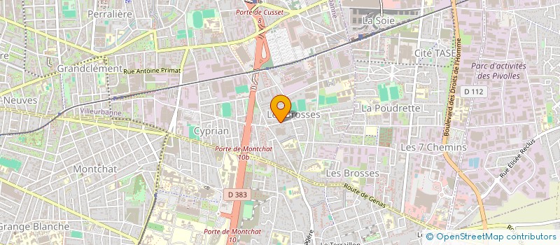 localisation de l'entreprise HELICAFLY à VILLEURBANNE