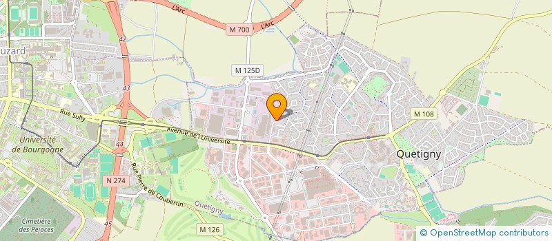 localisation de l'entreprise HELICE à QUETIGNY