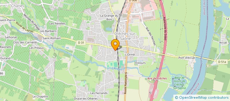 localisation de l'entreprise HELICHROM à CRECHES-SUR-SAONE