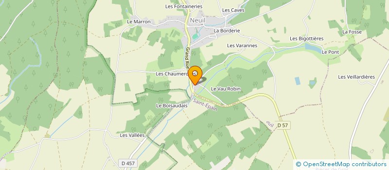 localisation de l'entreprise HELICICULTURE DE NEUIL  NEUIL