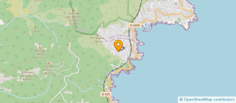 localisation de l'entreprise HELICLIM  SAINT-RAPHAEL