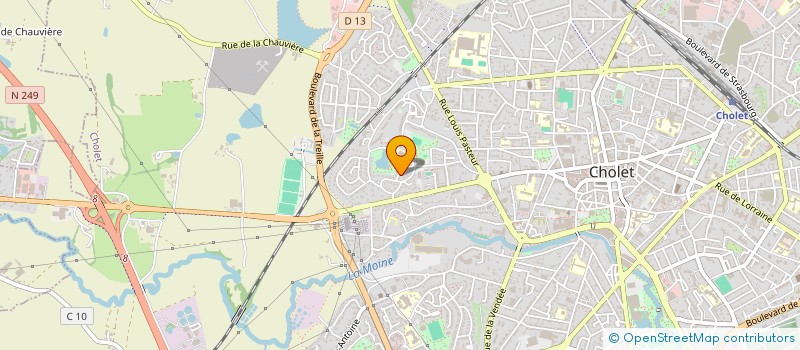 localisation de l'entreprise HELICLUB DE L'OUEST à CHOLET