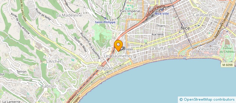 localisation de l'entreprise HELICO.TECH à NICE