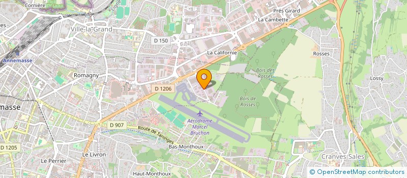 localisation de l'entreprise HELICOM  ANNEMASSE