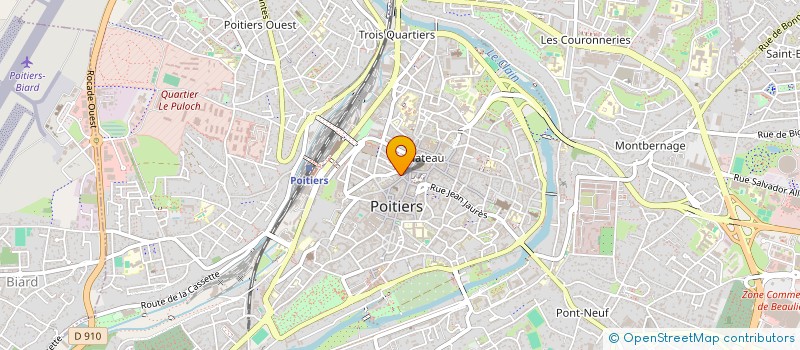 localisation de l'entreprise HELICOPTERE CLUB DU POITOU  POITIERS