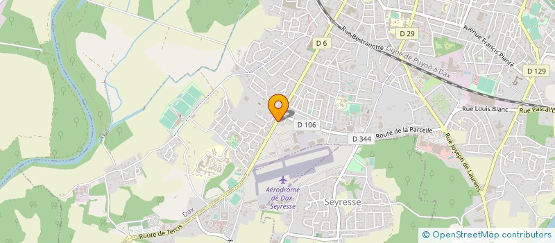 localisation de l'entreprise HELIDAX à DAX