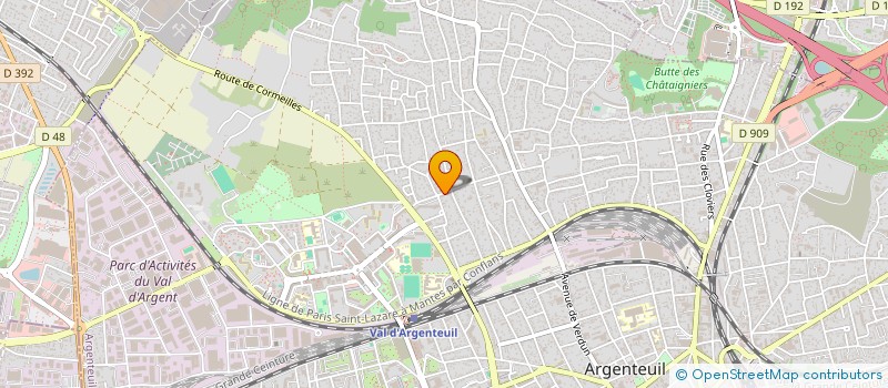 localisation de l'entreprise HELIE  ARGENTEUIL