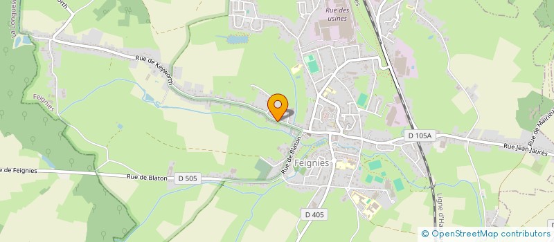 localisation de l'entreprise HELIG  FEIGNIES