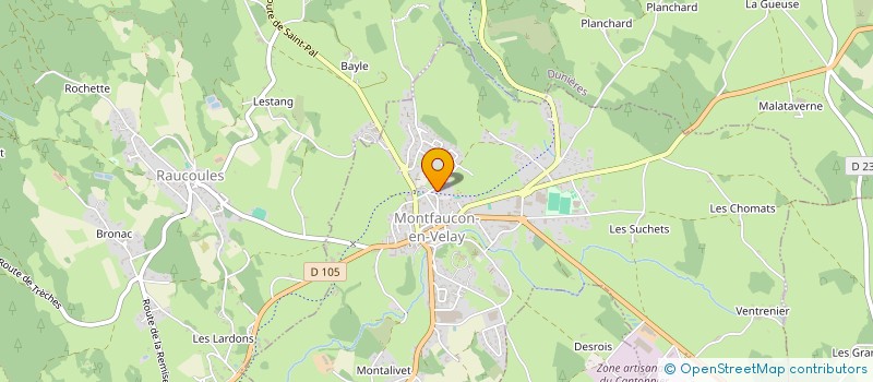 localisation de l'entreprise HELIGHT à MONTFAUCON-EN-VELAY