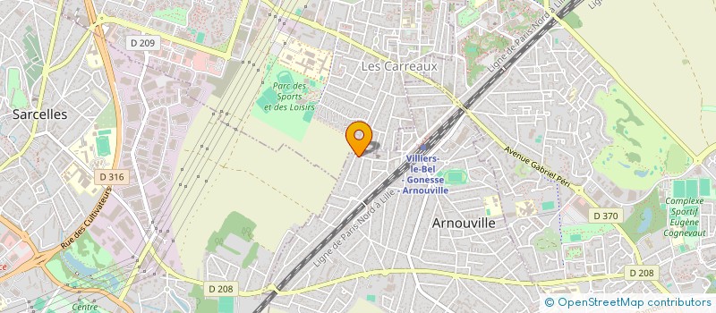 localisation de l'entreprise HELIN à ARNOUVILLE