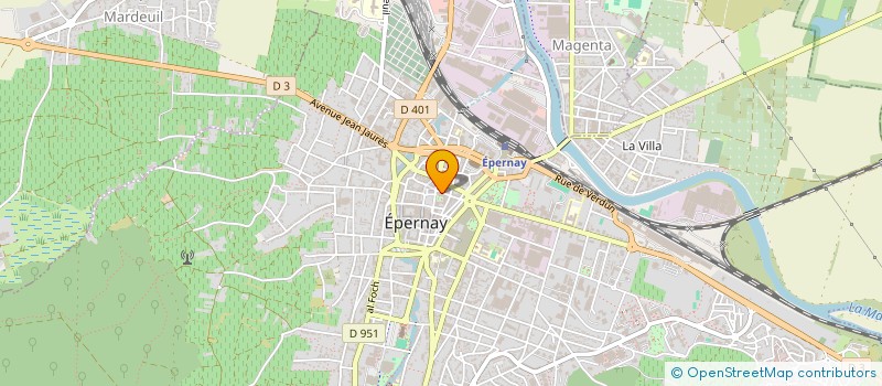 localisation de l'entreprise HELIN  EPERNAY