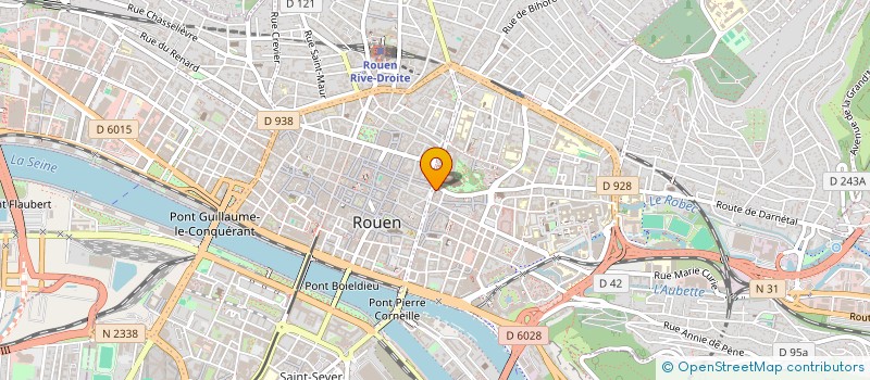 localisation de l'entreprise HELIN à ROUEN