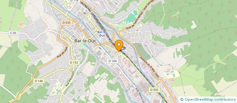 localisation de l'entreprise HELIN à BAR-LE-DUC
