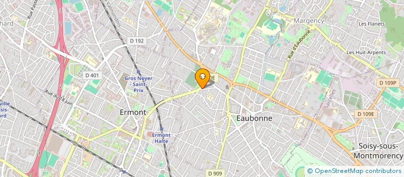 localisation de l'entreprise HELIN  EAUBONNE