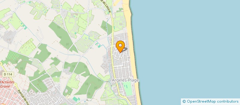 localisation de l'entreprise HELINE SARL  ARGELES-SUR-MER