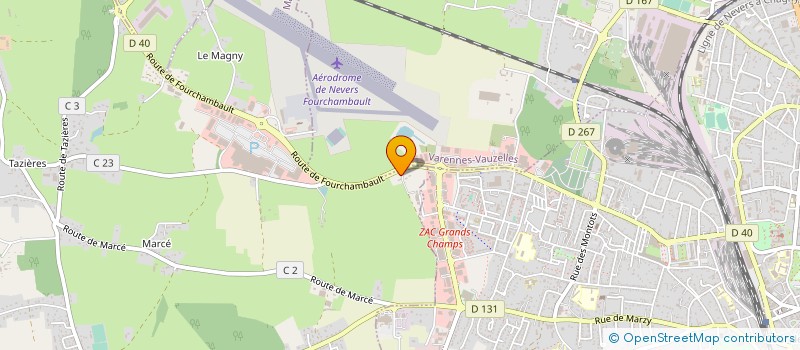 localisation de l'entreprise HELINEV'AIR à MARZY