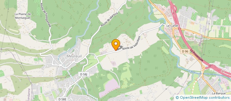 localisation de l'entreprise HELINVEST  MEYREUIL