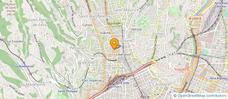 localisation de l'entreprise HELIO AZUR à NICE