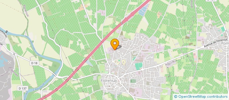 localisation de l'entreprise HELIO FLORENSAC  FLORENSAC