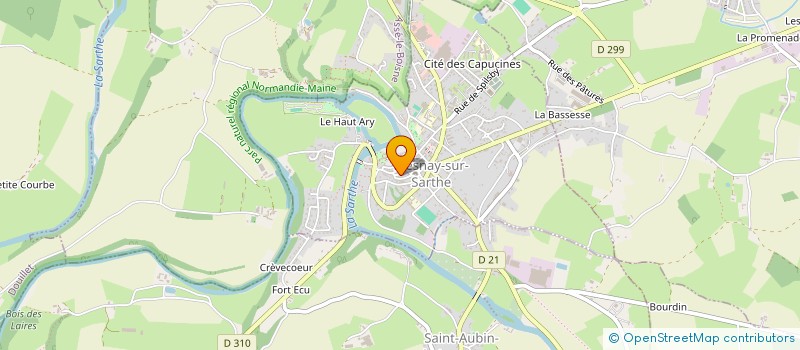 localisation de l'entreprise HELIO-GESNES  GESNES-LE-GANDELIN