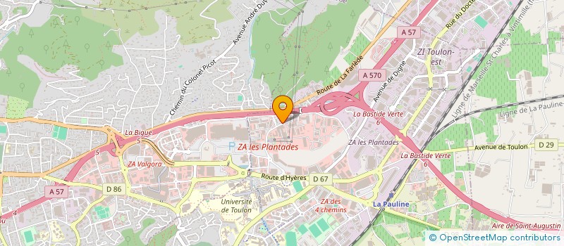 localisation de l'entreprise HELIO GEST à LA GARDE