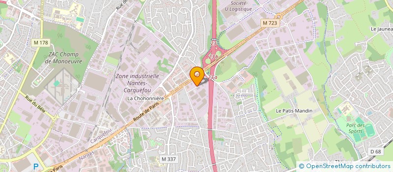 localisation de l'entreprise HELIO GRAPHIC  SAINTE-LUCE-SUR-LOIRE