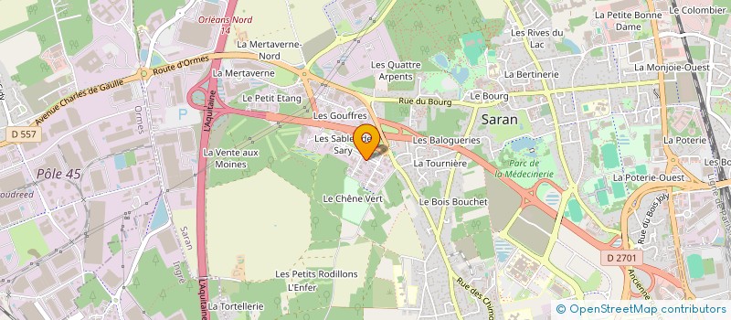 localisation de l'entreprise HELIO L'R à SARAN