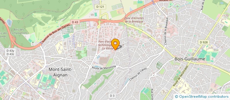 localisation de l'entreprise HELIO SERVICE à MONT-SAINT-AIGNAN